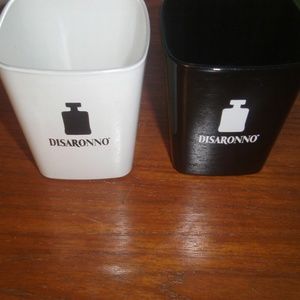 DISARONNO GLASSES 1 Black and 1 White Square Shape